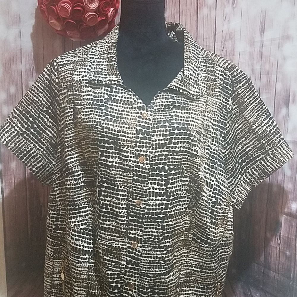 Calvin Klein Animal Print Plus size dress - Picture 1 of 8